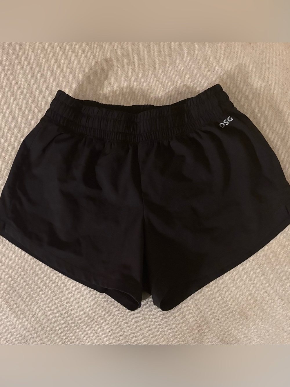 DSG Girls Black Athletic Running Shorts Size Medium (10-12)